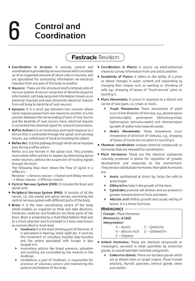 Class 10 Control And Coordination Full Chapter Fastrack FullMarks PDF CBSE | PDFWallah - Class 10 Science PDF Cover