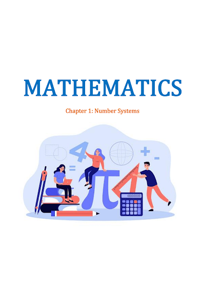 Class 9 Maths Chapter 1 Number Systems Notes PDF | Complete Notes, Solved Examples & Important Questions - Class 9 Mathematics PDF Cover
